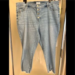 Loft plus skinny jeans size 22
